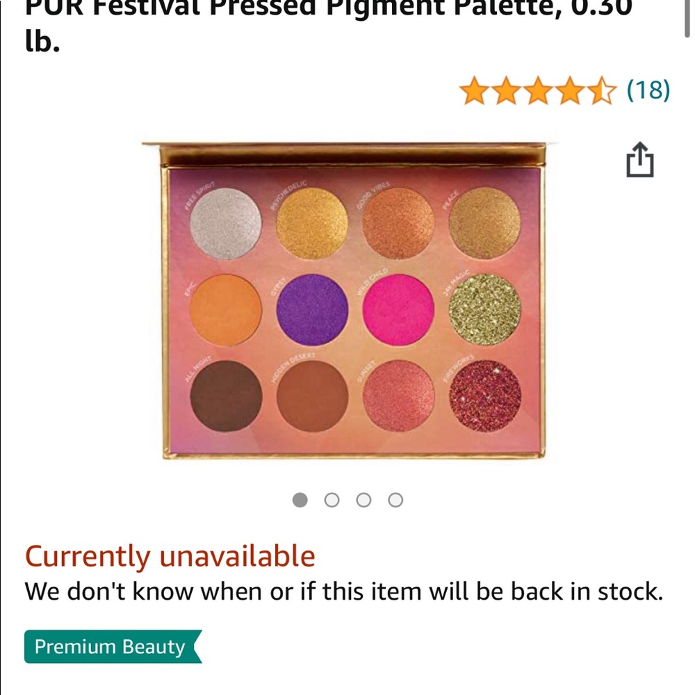 Pür love cosmetics festival palette